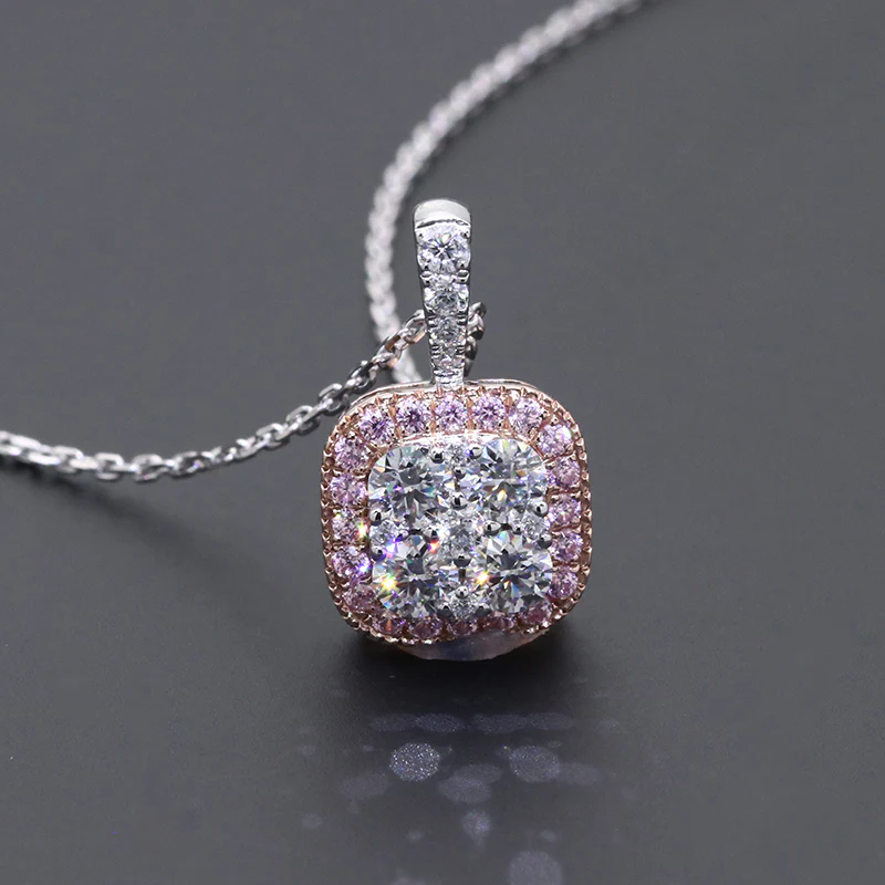 The Velvet Oath Moissanite Necklace (14k Solid Gold) tw 1.2 ct - Image 2