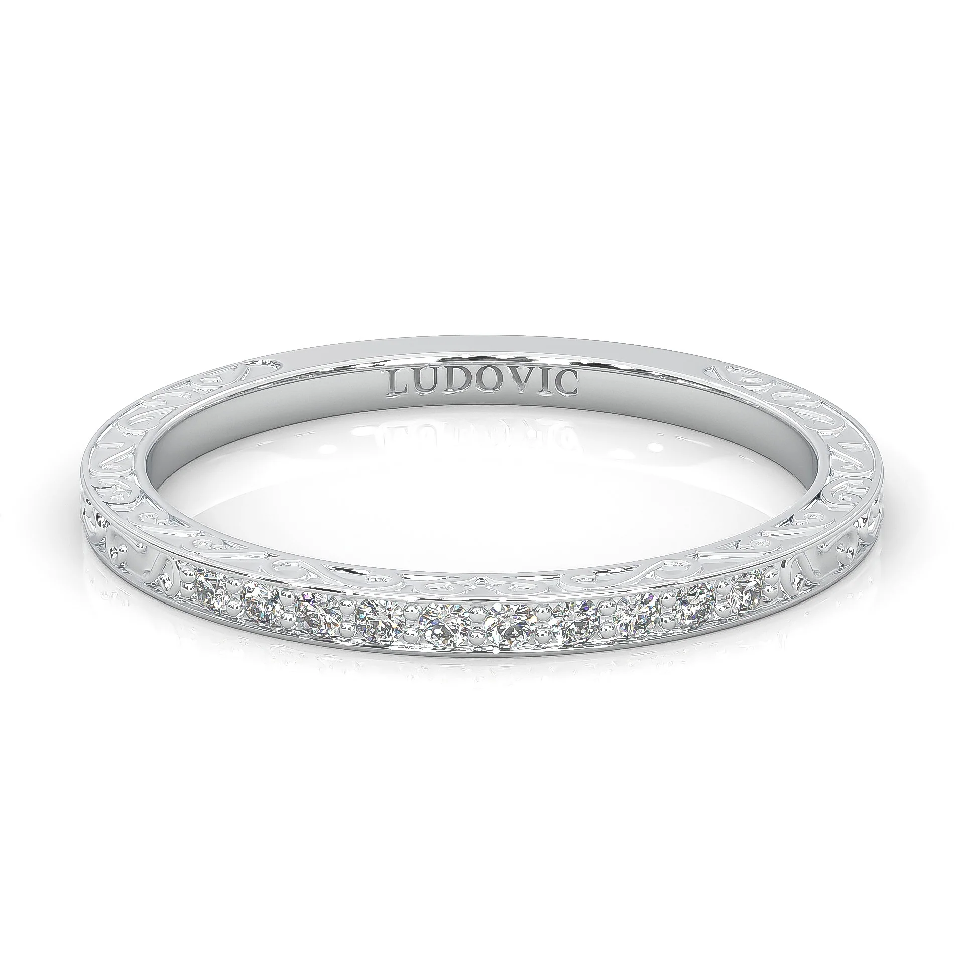The Vintage Lunar Moissanite Wedding Set (14k Solid Gold) - Image 8