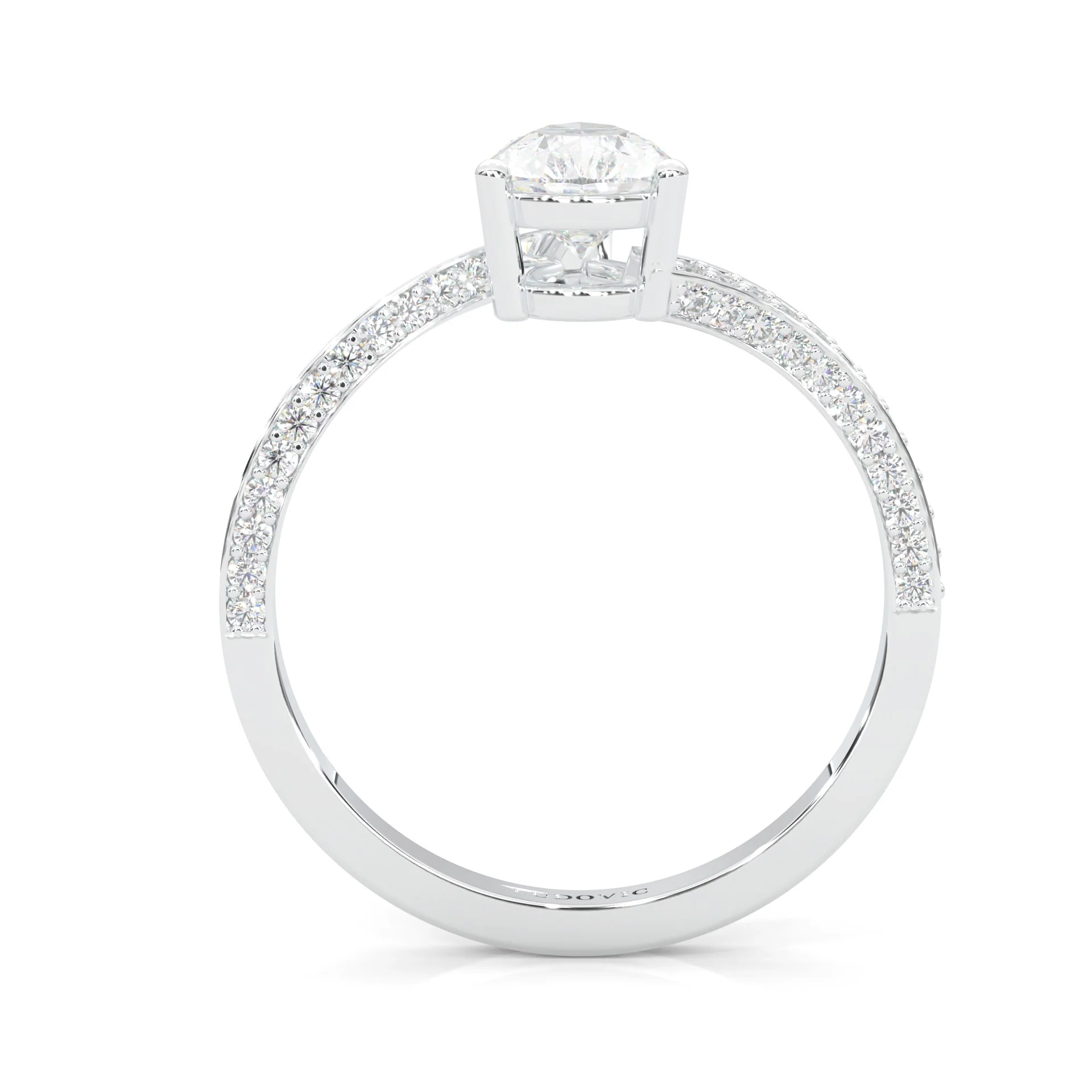 Twilight Twist Harmony Moissanite Engagement Ring (14k Solid Gold) - Image 5