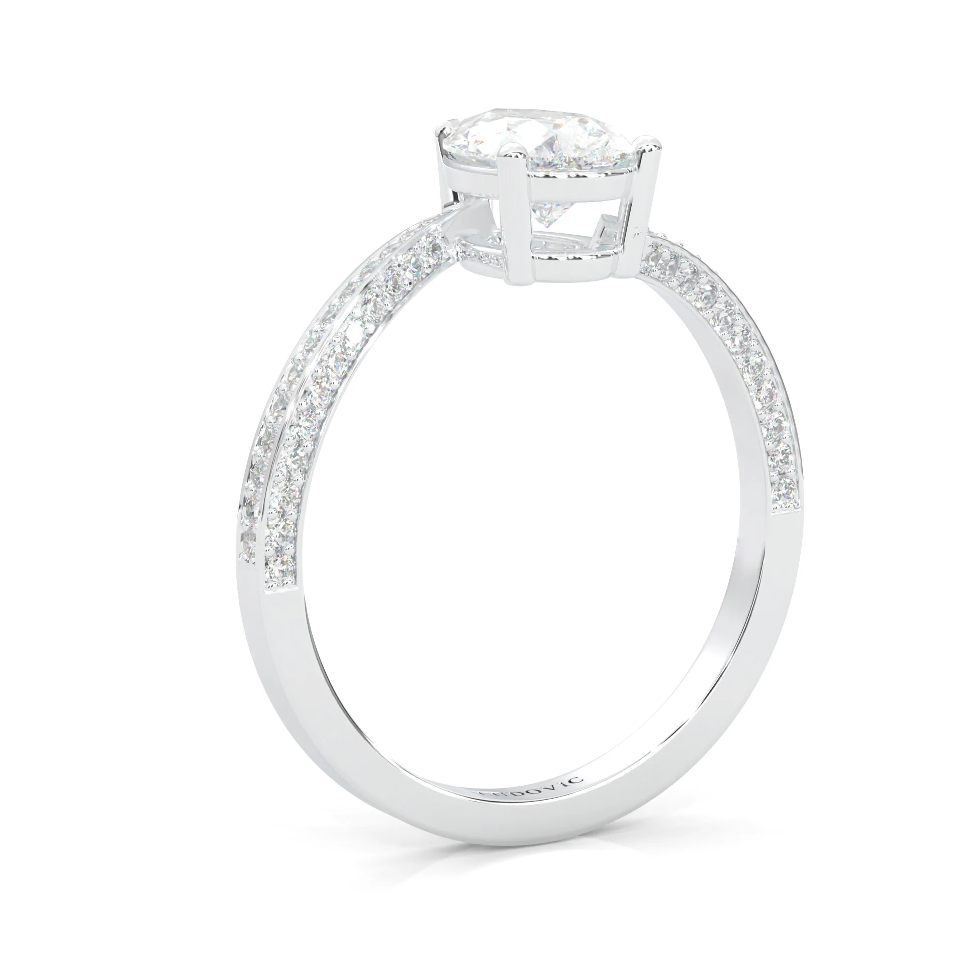 Twilight Twist Harmony Moissanite Engagement Ring (14k Solid Gold) - Image 6