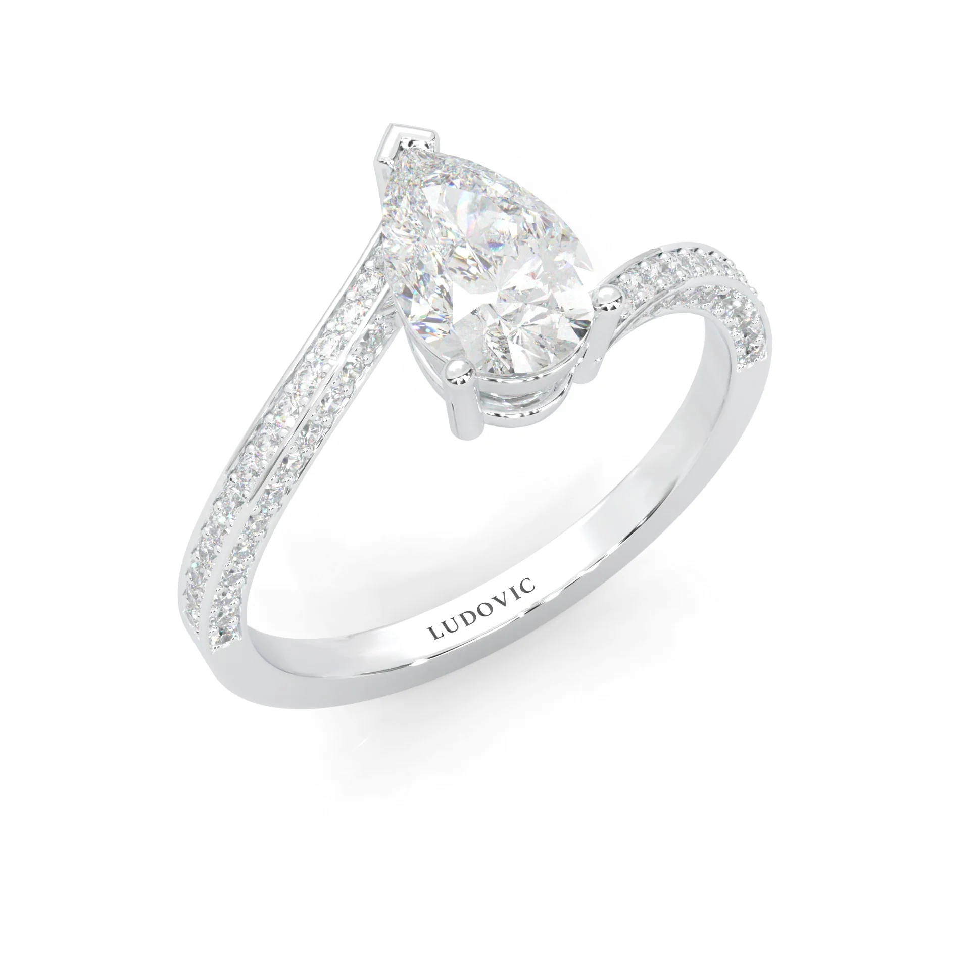 Twilight Twist Harmony Moissanite Engagement Ring (14k Solid Gold) - Image 7
