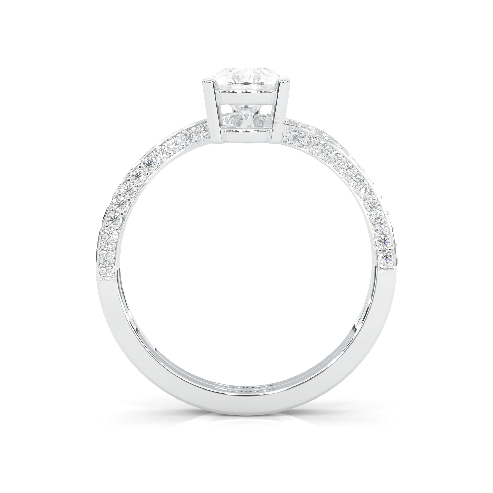 Twilight Twist Harmony Moissanite Wedding Set (14k Solid Gold) - Image 5