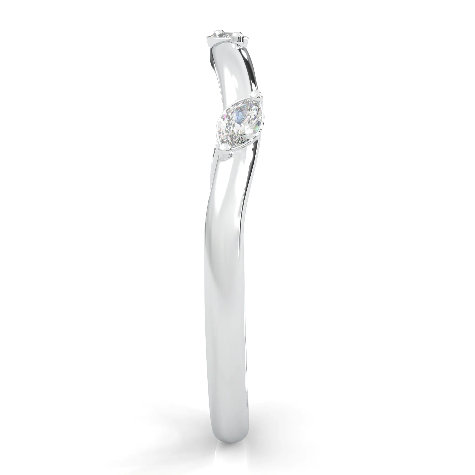Unique Twist Wedding Band - Image 6