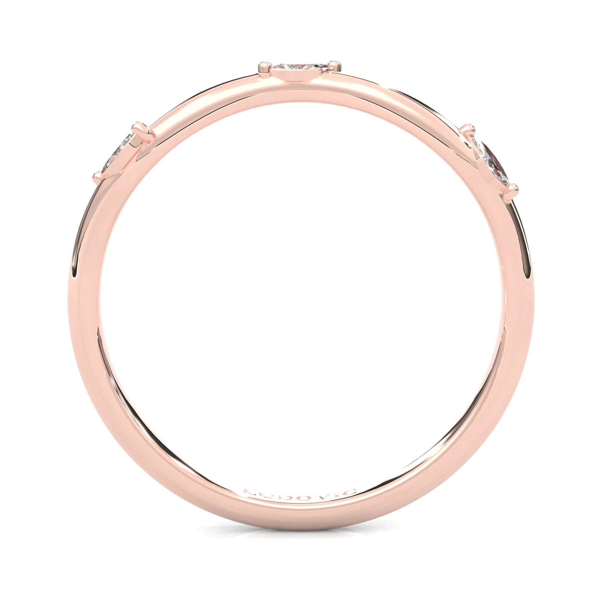 Unique Twist Wedding Set (14k Solid Rose Gold) - Image 13
