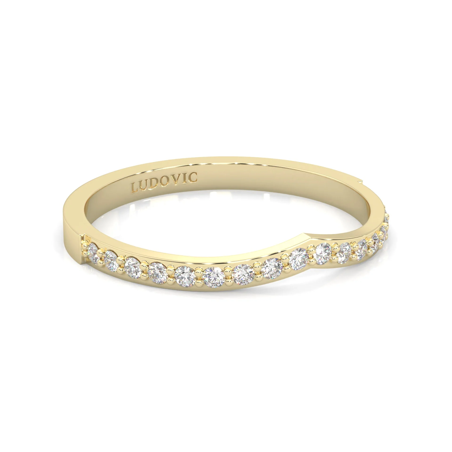 Wedding band 7 ( Yellow Gold ) - Image 2