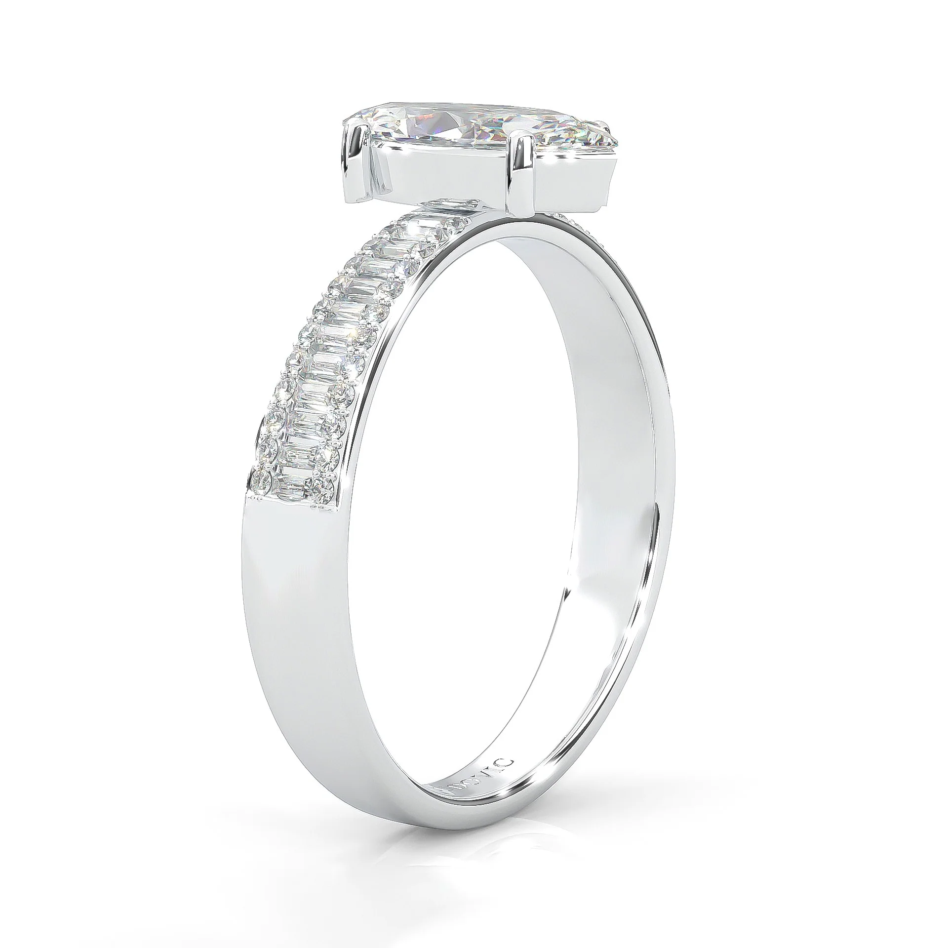 Wedding Set 7 (14k Solid Gold) - Image 5