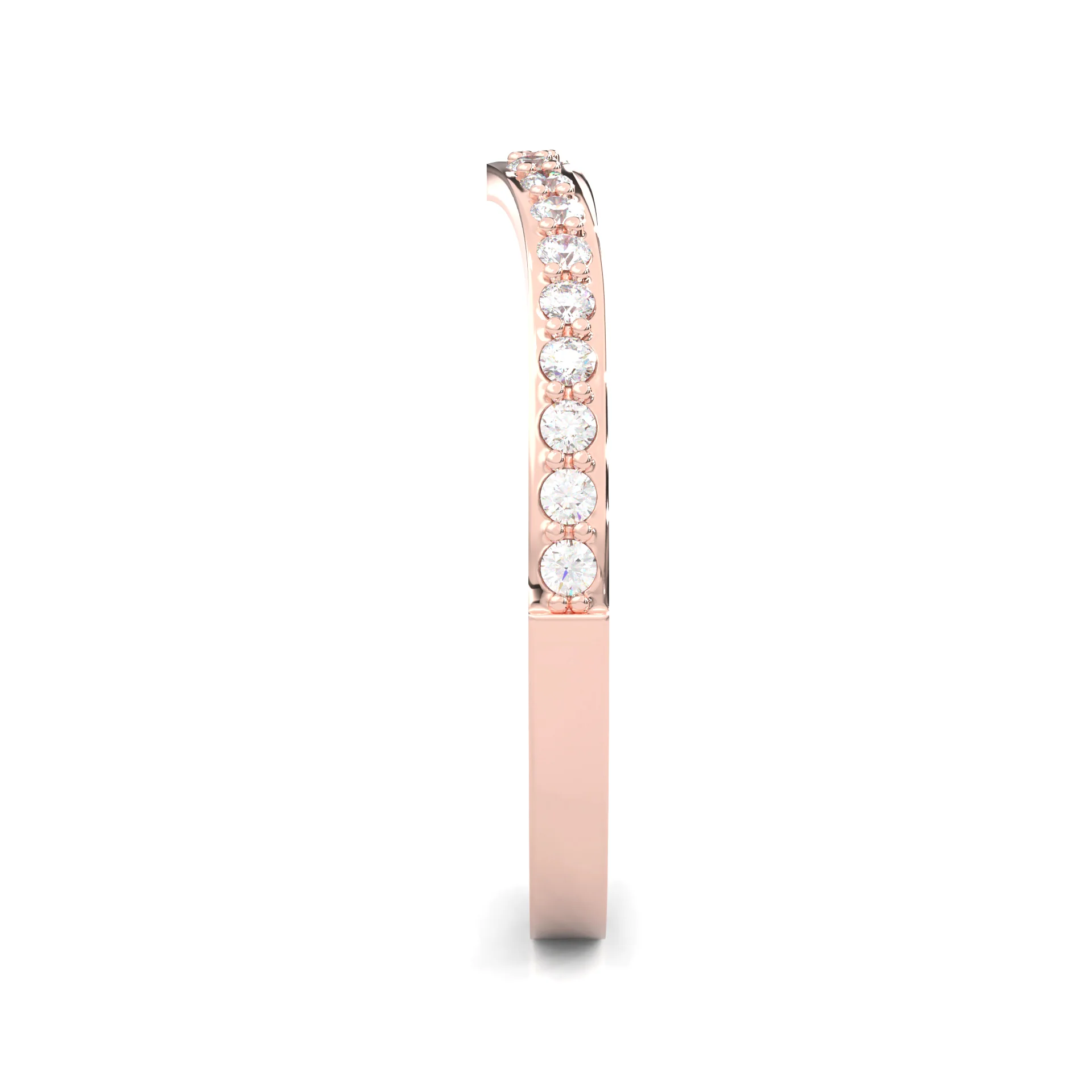 Wedding Set 7 (14k Solid Rose Gold) - Image 11