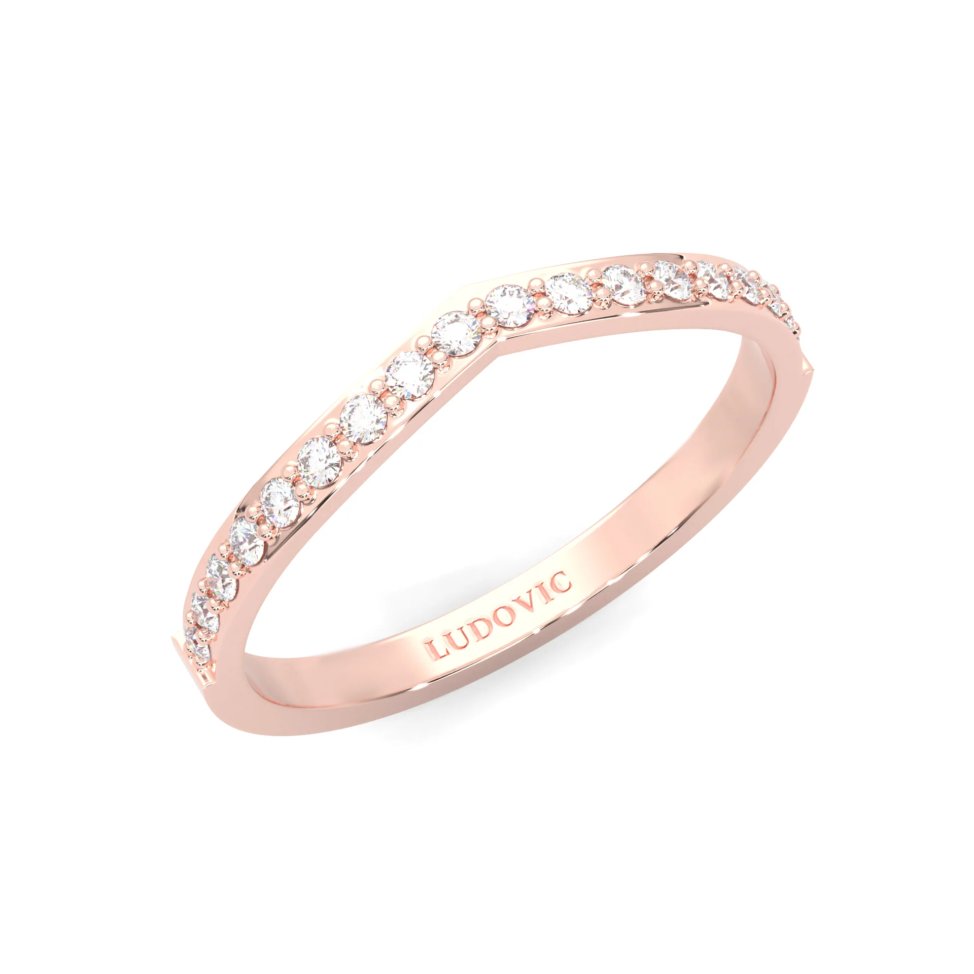 Wedding Set 7 (14k Solid Rose Gold) - Image 14